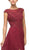 Cinderella Divine - UL035 Beaded Lace Bodice Scallop Cap Sleeve Chiffon Gown in Red