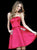 Sherri Hill - 51390 Strapless Satin Short A Line Dress In Red
