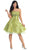 May Queen - Strapless Pleated Bodice Empire Cocktail Dress MQ596