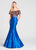 Ellie Wilde - EW118025 Festive Embroidered Off Shoulder Two-Piece Gown In Blue and Multi-Color