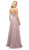 Cinderella Divine - UR136 Sleeveless Empire Waist Chiffon Dress In Nude