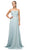 Cinderella Divine - UR136 Sleeveless Empire Waist Chiffon Dress In Green