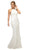 Cinderella Divine - UR139 Strappy Fitted Halter Dress In White