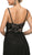Cinderella Divine - UT254 Lace Deep Sweetheart Dress With Overskirt In Black