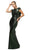 Cinderella Divine - UV003 Allover Sequin Gown Back Mermaid Gown In Black