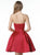Sherri Hill - 51390 Strapless Satin Short A Line Dress In Red