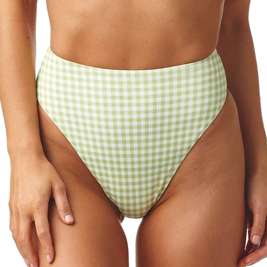 Vert Gingham Paula Bikini Bottom