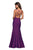 La Femme - 27446 Long Strappy Back Trumpet Gown