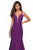 La Femme - 27446 Long Strappy Back Trumpet Gown