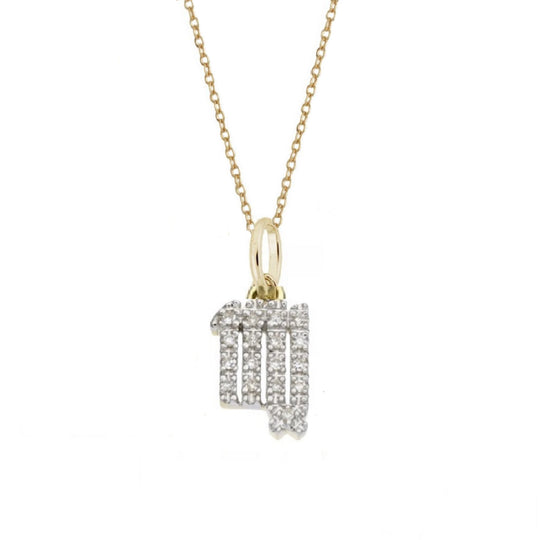 Virgo Diamond Zodiac Charm Necklace