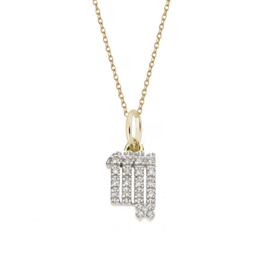 Rachael Ryen - Virgo Diamond Zodiac Charm Necklace in Gold