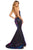 Sherri Hill - 52614 Sexy Lace Up Back Fitted Dress In Purple