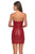 La Femme - 28229 Strapless Sweetheart Short Dress In Red