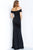 Jovani - 66661 Off-Shoulder Fitted Trumpet Dress In Black