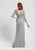 Sue Wong - Sequined Long Gown W4103 in Gray