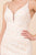 Nox Anabel - W903 Lace Embroidered Deep V-neck Trumpet Gown In White and Neutral