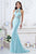 Janique - W974 Jersey Gown In Aqua