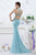 Janique - W974 Jersey Gown In Aqua