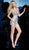 Jovani - 62106 Embellished Deep V-neck Romper In Neutral and Multi-Color