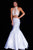 JVN53385 Gilded Two Piece Illusion High Halter Mermaid Dress