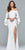 Faviana - Off-Shoulder Long Crepe Dress in Red Hot S8002 in White