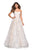 La Femme - 27324 Strapless Sweetheart Lace A-Line Prom Dress In White