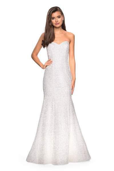 La Femme - 27791 Sequined Sweetheart Mermaid Dress