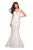 La Femme - 27623 Strappy Low Back Lace Mermaid Gown