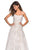 La Femme - 27448 Floral Embroidered Sweetheart A-line Dress In White