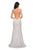 La Femme - 27289 Jewel Studded Lace Trumpet Gown In White
