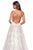 La Femme - 27448 Floral Embroidered Sweetheart A-line Dress In White