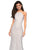 La Femme - 27289 Jewel Studded Lace Trumpet Gown In White
