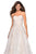 La Femme - 27324 Strapless Sweetheart Lace A-Line Prom Dress In White