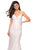 La Femme - 27623 Strappy Low Back Lace Mermaid Gown