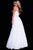 JVN58005 Interweaved Front Lace Overlaid Gown