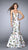 La Femme - Delectable Deep Sweetheart Floral Mermaid Long Evening Gown 24589 In White and Multi-Color