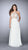 La Femme - Gorgeous High Neck Laced Chiffon Dress 23991 in White