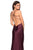 La Femme - Strappy Scoop Evening Dress with Slit 27010 - 1 pc Blush in Sizes 00 Available