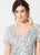 Ivonne D for Mon Cheri - 219D78 Embellished V-neck Trumpet Gown In Silver and Multi-Color