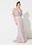 Ivonne D for Mon Cheri - 219D72W Embroidered Deep V-neck Sheath Dress