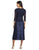 Alex Evenings - 1121004 Quarter Length Sleeve A Line Dress in Blue