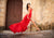 Sherri Hill - 51631 Sexy Lace-Up Back A-Line Long Evening Dress In Red