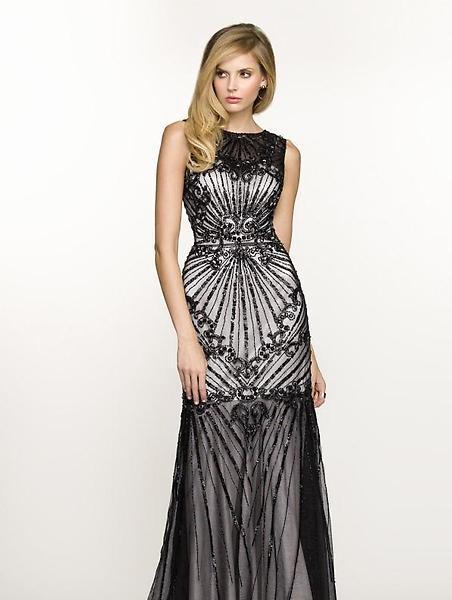 G3311 Dress in Ivory and Black