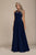 Nox Anabel Jeweled Lace Bodice Chiffon A-Line Evening Dress - 1 pc Burgundy In Size 2XL Available In Navy