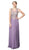 Nox Anabel - Y100P Gilded Scoop Chiffon A-line Dress In Purple