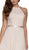 Nox Anabel - Y102P Sleeveless Halter Neck A-line Dress In Neutral