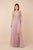 Nox Anabel - Y300 Embroidered Deep V-neck A-line Gown In Pink
