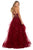 Sherri Hill - 53249 Lace Appliqued Ruffled Evening Dress In Red