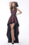 Jovani - JVN62589 Strapless Glittered High-Low Dress In Red and Black