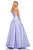 Sherri Hill - 52583 Sleeveless Halter Neck Taffeta A-line Dress In Purple